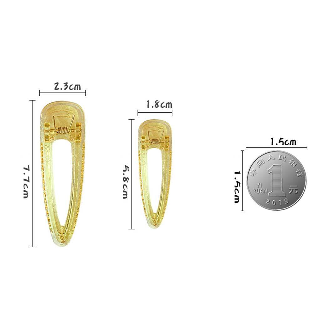 Kẹp Tóc Mỏ Vịt Bằng Nhựa Trong Suốt Lấp Lánh Cho Nữ