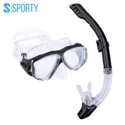 Bộ kính lặn ống thở đi lặn biển SPORTY mắt cường lực ống thở ngăn nước