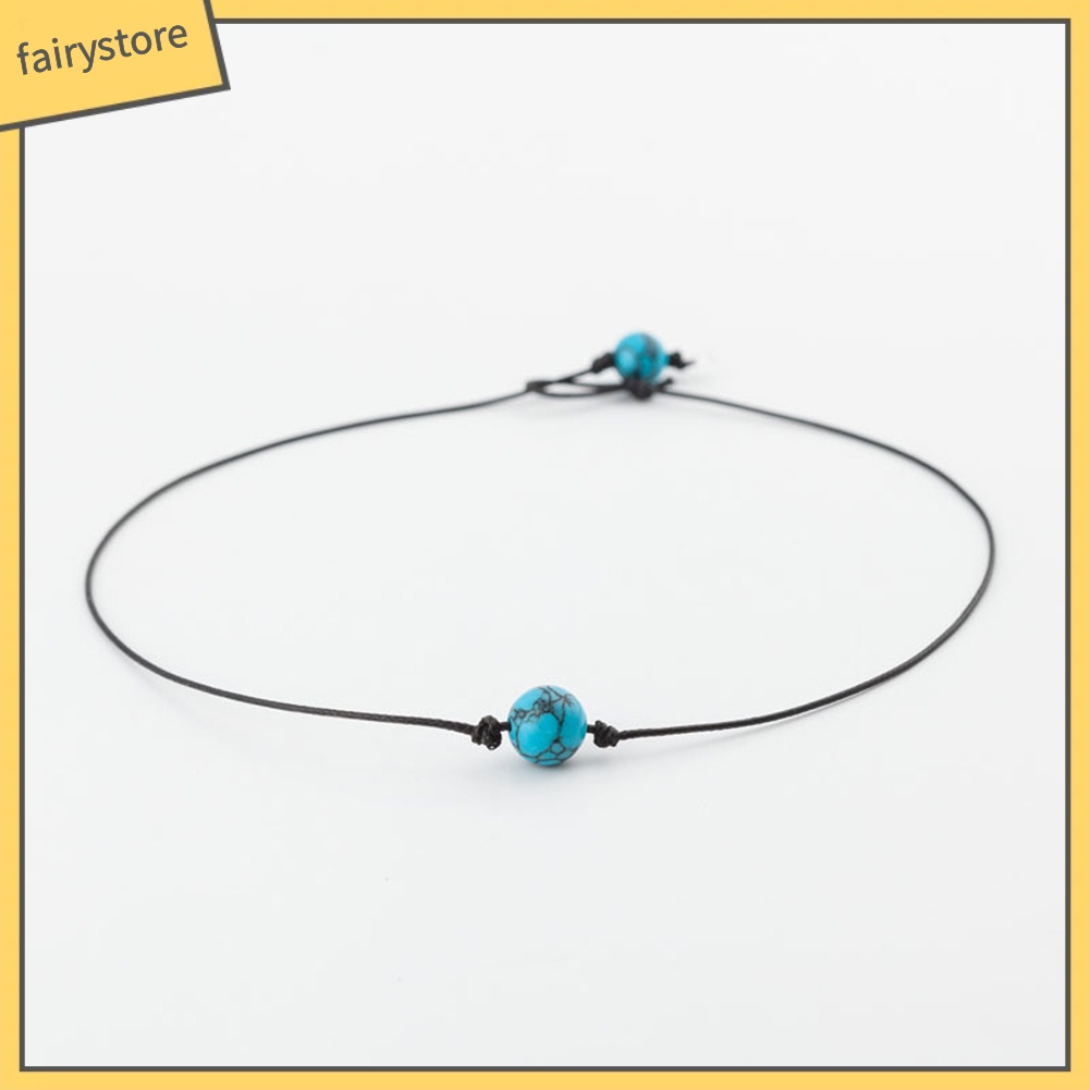 Vòng cổ choker nữ xỏ ngọc trai giả đơn giản thời trang