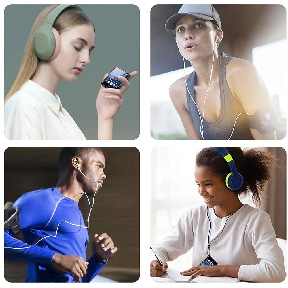Máy Nghe Nhạc Ruizu M6 - Màn Hình Cảm Ứng 2.8 Inches, Bluetooth 5.0, Loa Ngoài, Pin 50h