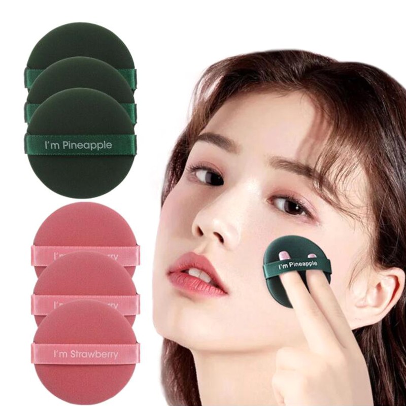 Mút trang điểm Mút tròn tán kem tiện dụng nền phấn nước + Bông phấn Khô Mút Trang Điểm Chống Vi Khuẩn