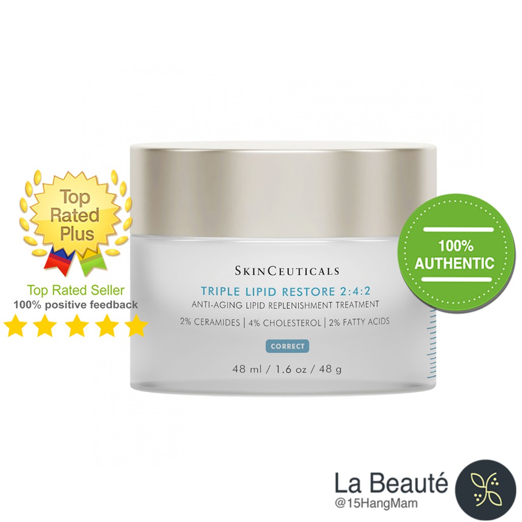 SkinCeuticals Triple Lipid Restore 2:4:2 - Kem Dưỡng Ẩm Phục Hồi Độ Ẩm, Căng Da, Tăng Sự Đàn Hồi Cho Da 48mml