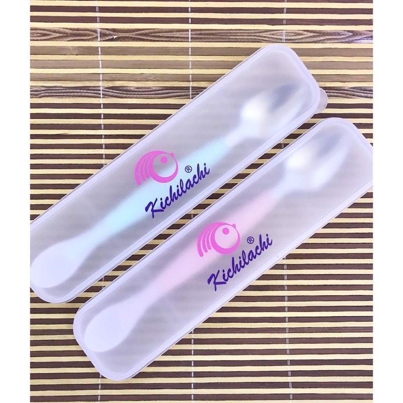 Thìa Nạo Hoa Quả KICHI 2 Đầu Cho Bé Ăn Dặm