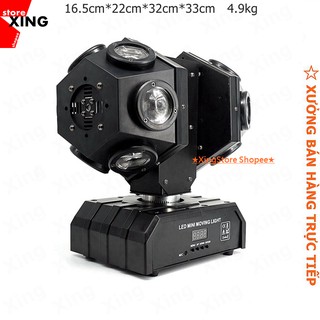 ĐÈN MOVING 12 MẮT 2 ĐẦU LASER XANH ĐỎ