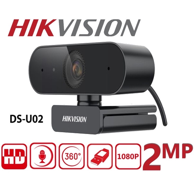 Webcam máy tính học trực tuyến HIKVISION DS-U02 full HD