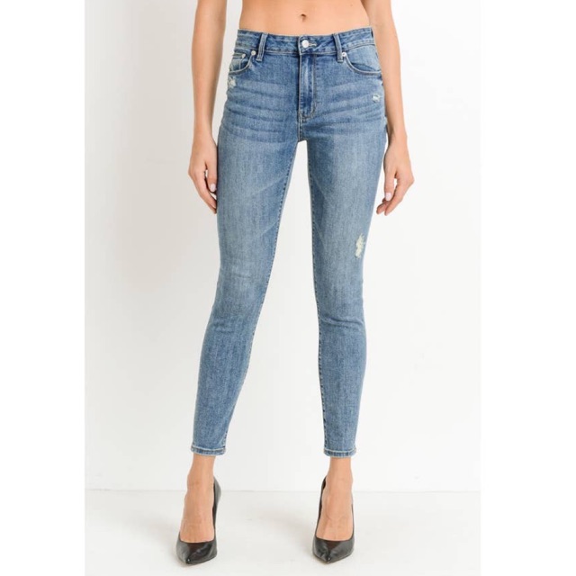 QUẦN JEANS NỮ SIKINNY MỘT MÀU DUY NHẤT Ạ BT