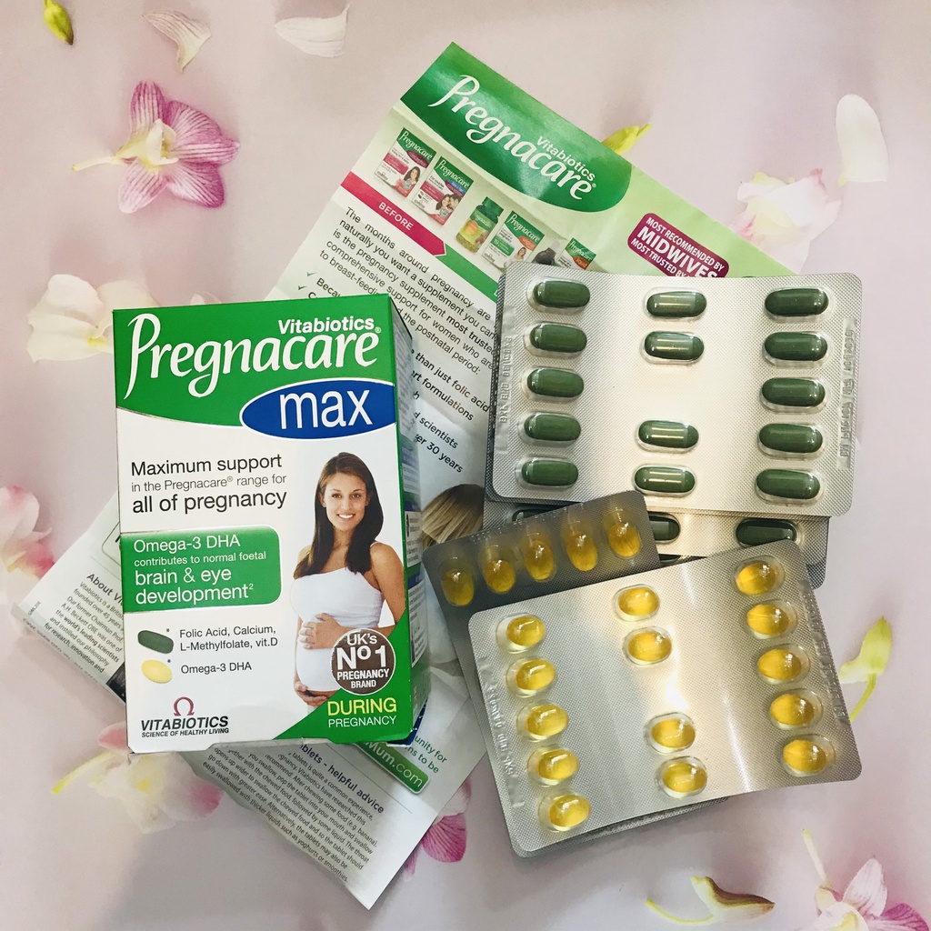 [CHUẨN AIR] Bầu Anh Pregnacare Max vitamin tổng hợp cho bà bầu - UK