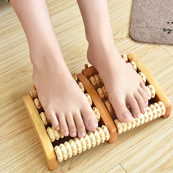 Bàn lăn chân gỗ massage chân bằng gỗ loại 5 hàng