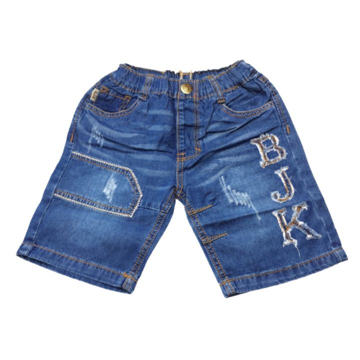 Quần jeans bé trai - chữ BJK-23-25kg - quần lưng thun thoải mái cho bé -Tomchuakids