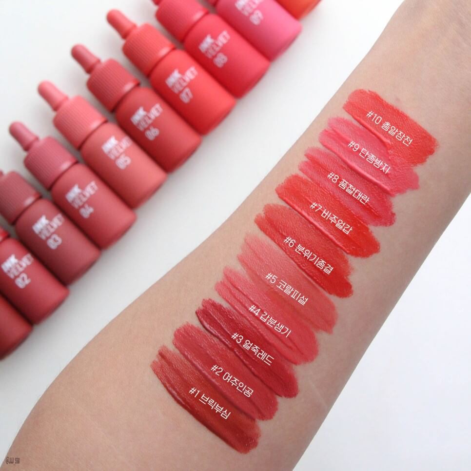 Son Kem Lì Peripera Ink Velvet Lip Tint New 2019 màu #01 Good Brick Đỏ trầm cuốn hút