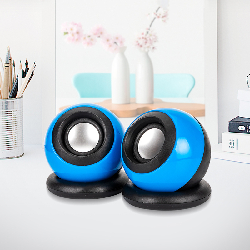 2Pcs Mini Computer Audio Portable Speakers Bass Speaker Woofer Multimedia Loudspeaker DIY for Home Theater