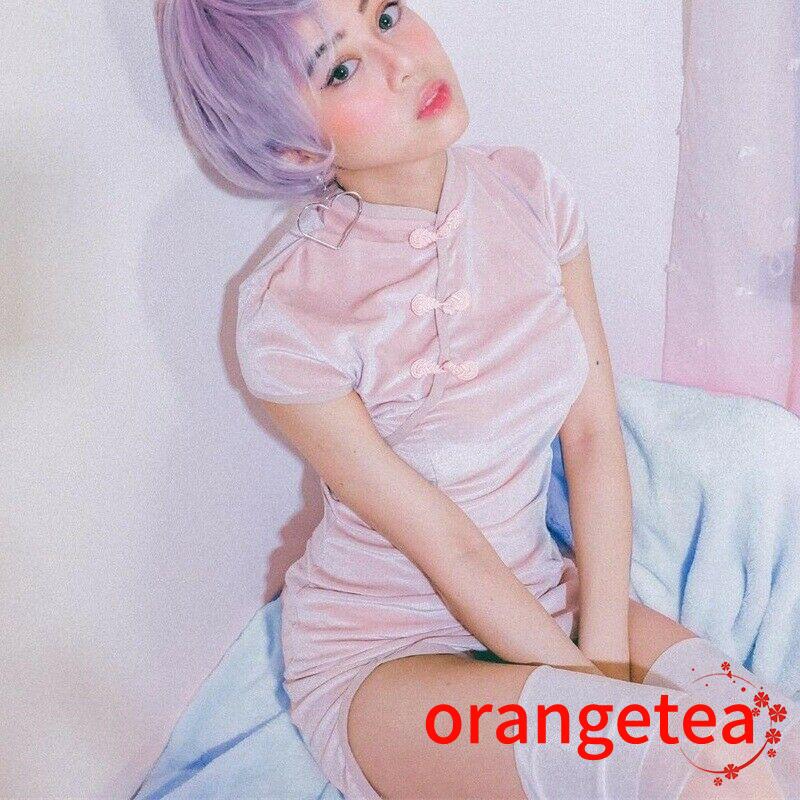 ☞❀❤♕GOAVestido chino para mujer Cheongsam QiPao Evening Black Mini vestido terciopelo | BigBuy360 - bigbuy360.vn