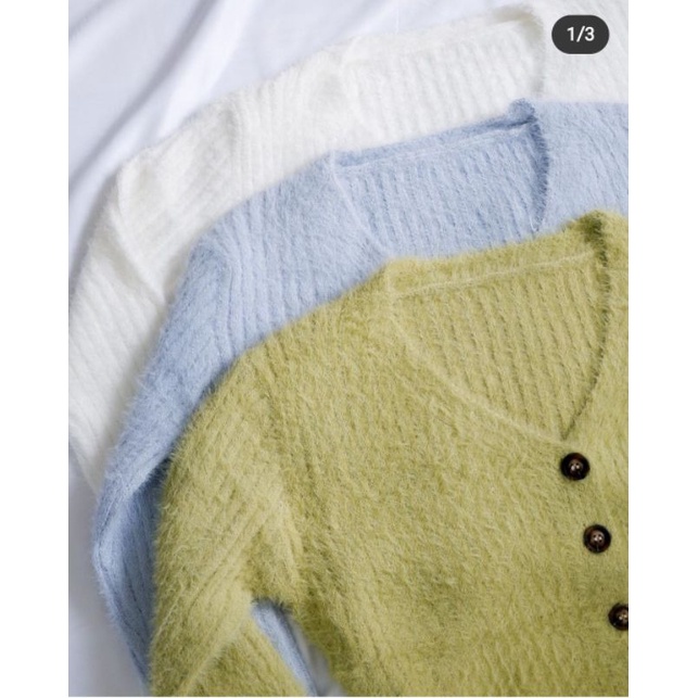Áo Cardigan lông xù