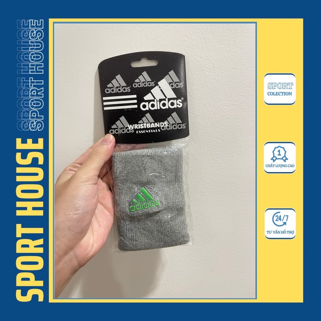 Băng đô cổ tay thể thao Wristband Adidas, băng cổ tay thấm hút mồ hôi