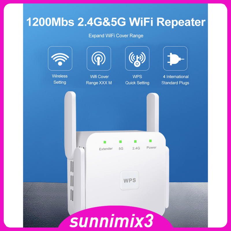 Bộ Khuếch Đại Sóng Wifi 4 Ăng Ten 1200mbps 2.4g 5g | BigBuy360 - bigbuy360.vn