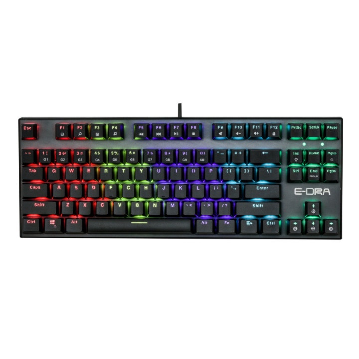 [Mã 44ELSALE2 giảm 7% đơn 300K] Bàn Phím Cơ Gaming EDRA EK3087v2 New 2021 - LED Rainbow - Bảo hành 24 tháng