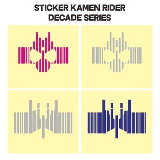 Sticker Dán Trang Trí Hình Nhân Vật Kamen Rider Decade Diend