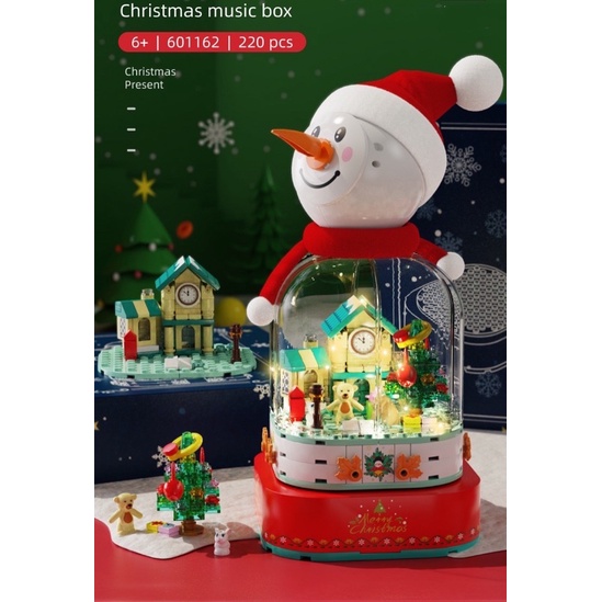 Bộ Lắp Ghép Người Tuyết Kèm Đèn Và Nhạc