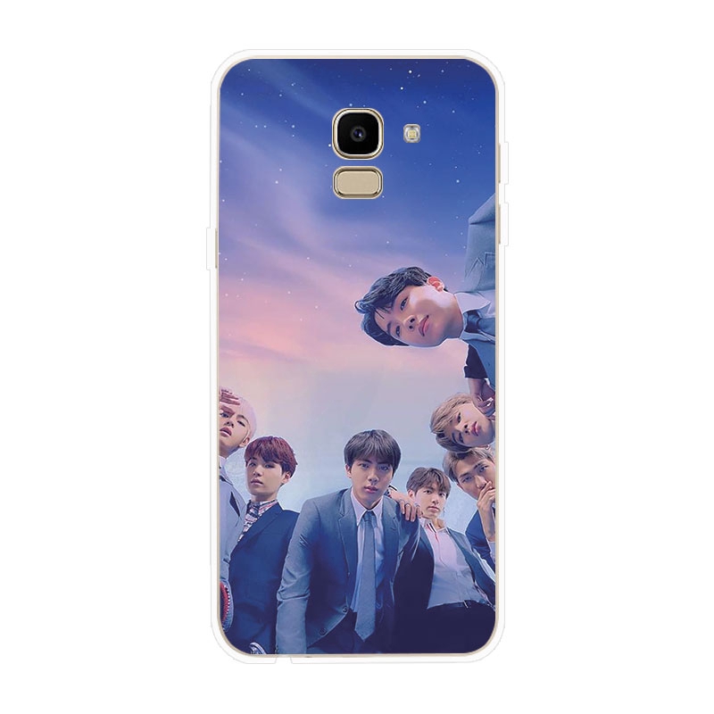 Ốp lưng Samsung Galaxy J2 Pro J4 J4+ J6 J6+ J8 2018 TPU mềm Case BTS