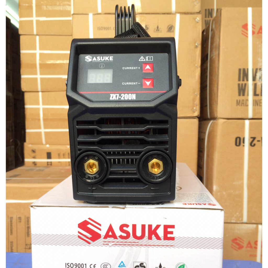 Máy hàn điện tử mini inverter Sasuke mã ZX7-200N ( Đầy đủ phụ kiện, dây hàn, dây mass, mặt nạ)
