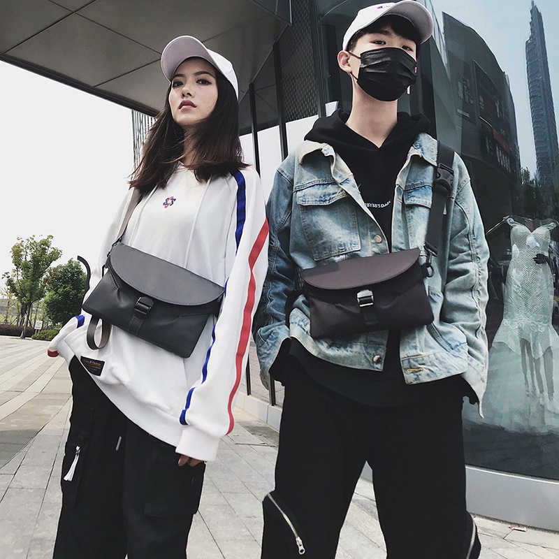 Túi đeo chéo ngang hông mini unisex thời trang 3 trong 1