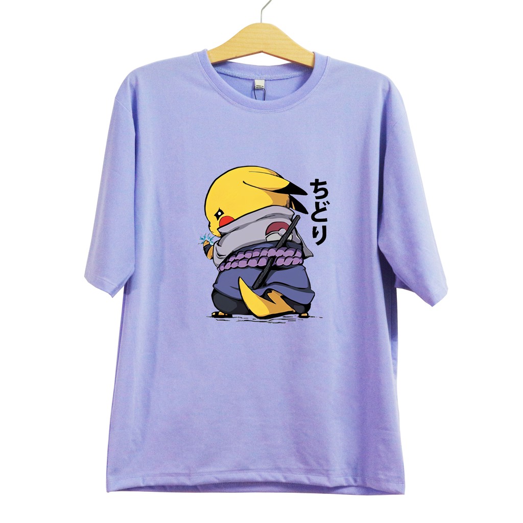Áo thun tay lỡ nam nữ form rộng in hình Pikachu cực đẹp, chất thun cotton bền màu, không xù lông William - ATL24