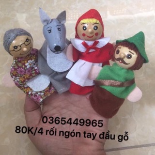 Rối ngón tay cô bé quàng khăn đỏ