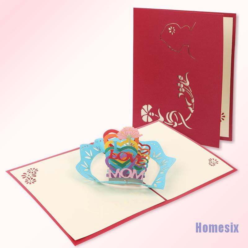 [QHMSI] Mother's Day 3D Pop Up Card TYU