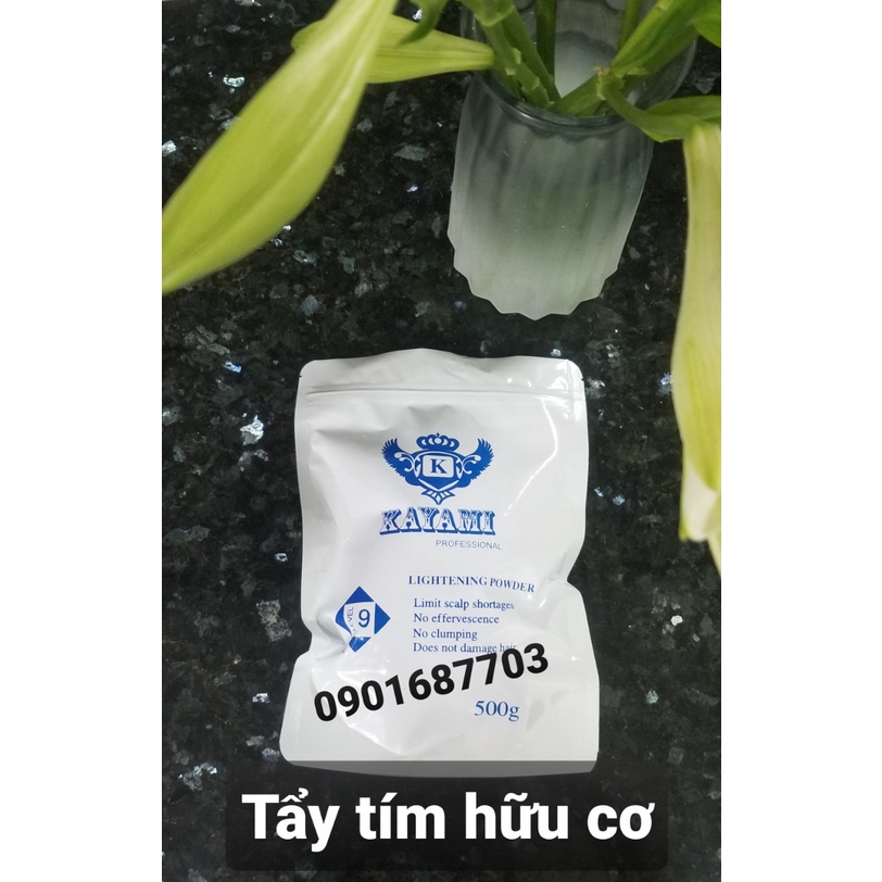 bột tẩy tóc, Bột Tẩy tím Kayami không xót da đầu (chính hãng)