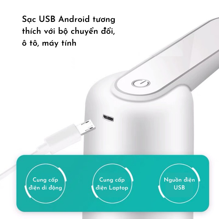 [CHÍNH HÃNG] Vòi Bơm Hút Nước, Chất Lỏng HyunDai - Sạc USB Thông Minh, Dùng Trọn Đời - Bảo Hành 3 Tháng