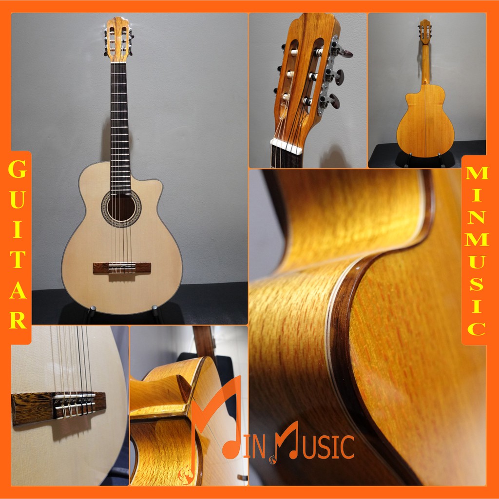 Đàn Guitar Classic Gỗ Sồi Pháp Nhập Khẩu I Hàng cao cấp Âm Thanh Vang bấm nhẹ tay Hàng việt nam bảo hành 12 tháng