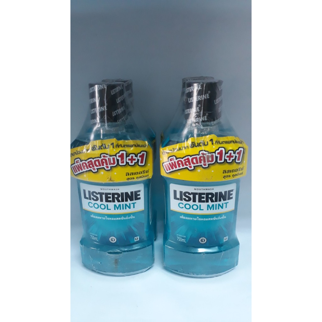 Cặp nước súc miệng Listerine Thái Lan (750ml+750ml)