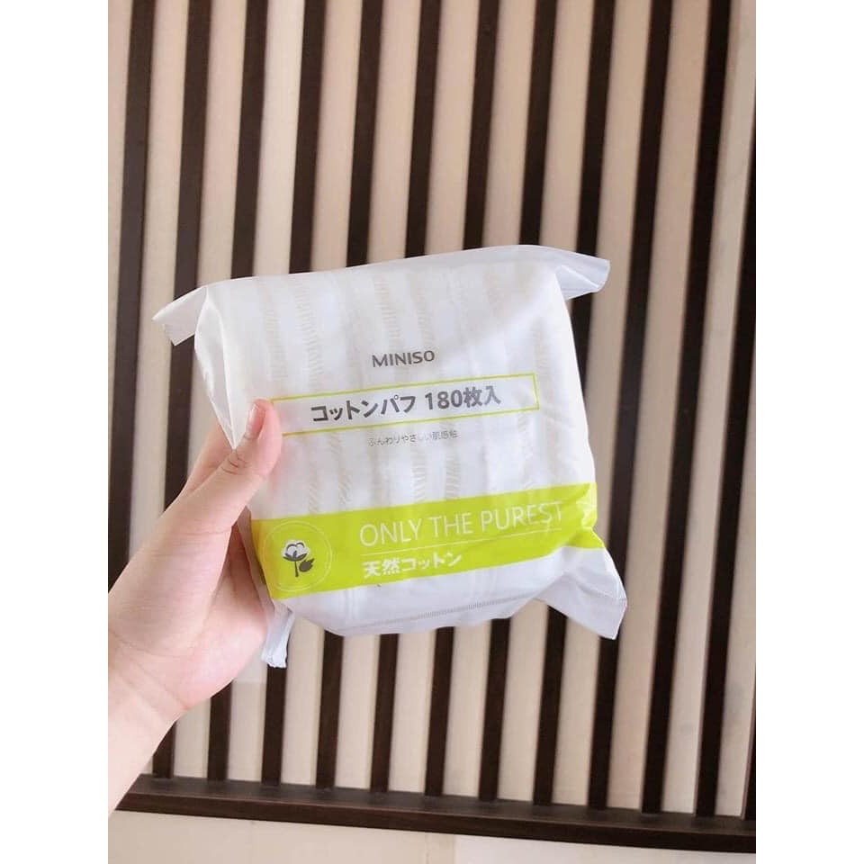 BÔNG TẨY TRANG MINISO 180 MIẾNG