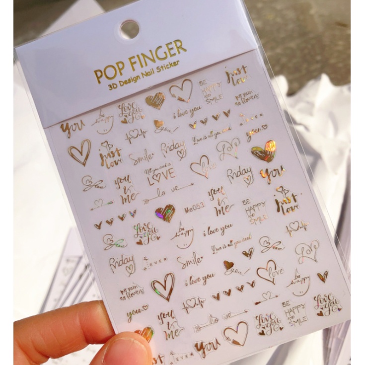 sticker trang trí nail