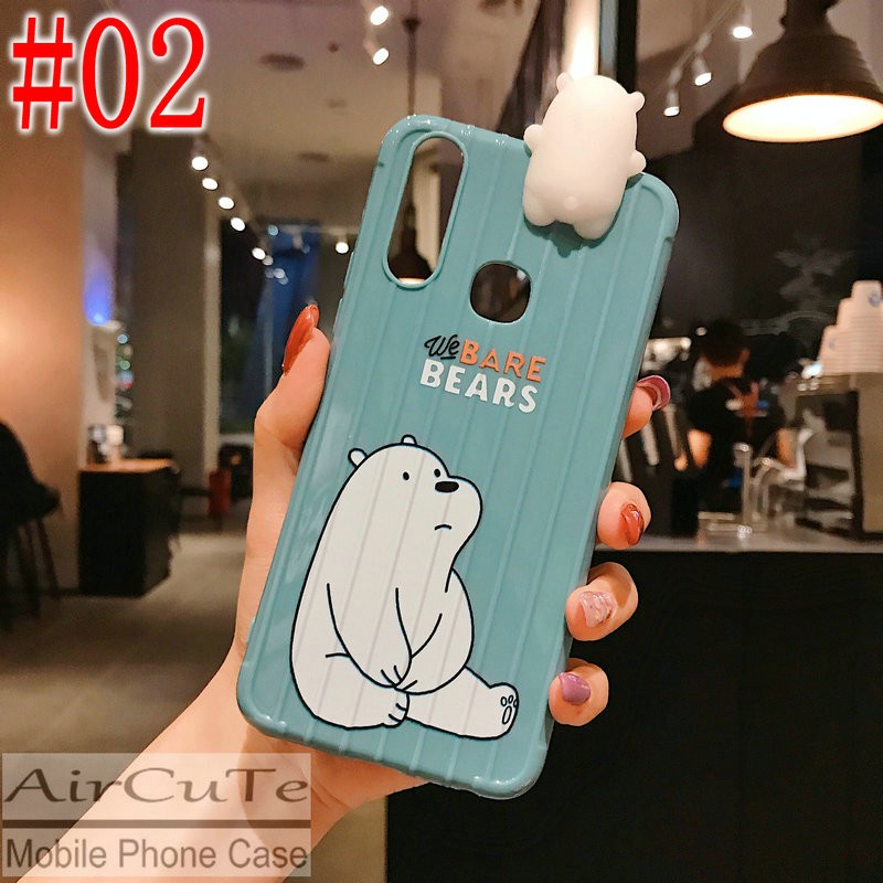 Ốp lưng OPPO A53 A93 A15 A15S A52 A92 A31 A12 A9 A7 A5 A5S A3S A1K F1s F9 Realme 5 5i 5s C3 C2 C1 2020 3D Trunk Cute Bear soft TPU Case/MYP | BigBuy360 - bigbuy360.vn
