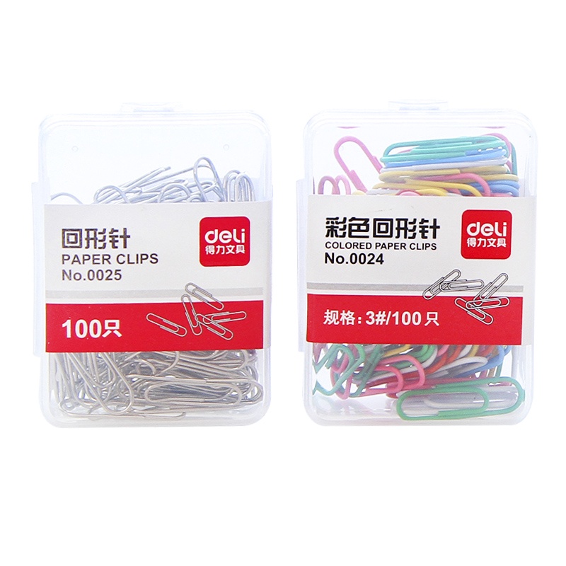 Penlab 100 Cái Kẹp Giấy Nhiều Màu Cho Kẹp Tài Liệu 3# Kẹp Đánh Dấu Trang Sách Bằng Kim Loại Màu Bạc C6637
