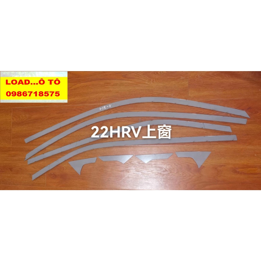 Ốp Nẹp Viền Cong Kính Xe HONDA HRV 2022-23 Mẫu Mới Inox Cao Cấp