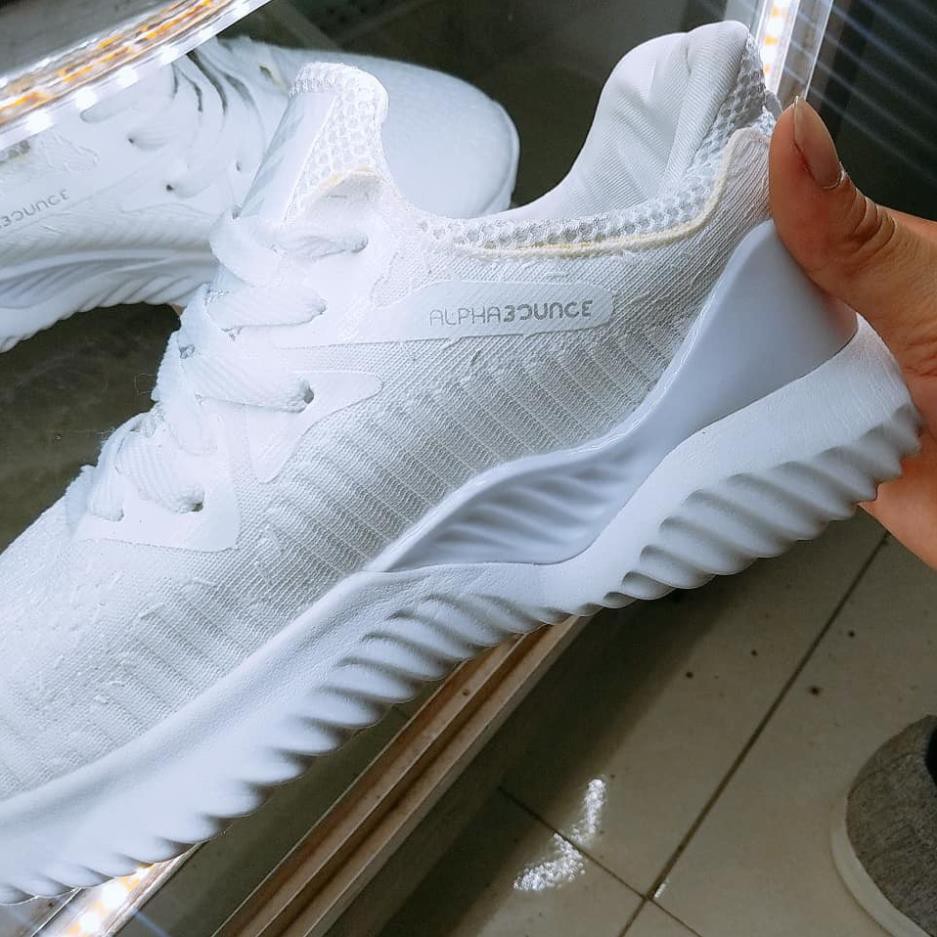 Xả Xả XẢ [Chính Hãng] Giày Adidas Alphabounce 2018 - Màu Trắng -Màu Xám_ Hàng Chất Lượng . 2020 Xịn Nhẩt NEW ✔️ ' >