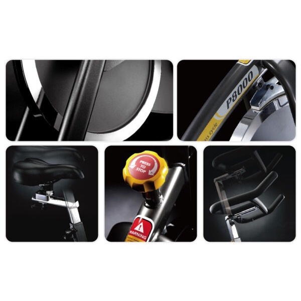 Xe Đạp Thể Thao Trong Nhà JOHNSON CLASS CYCLE chuẩn phòng gym cao cấp khung thép siêu khoẻ bánh đà lớn tay cầm đa vị trí