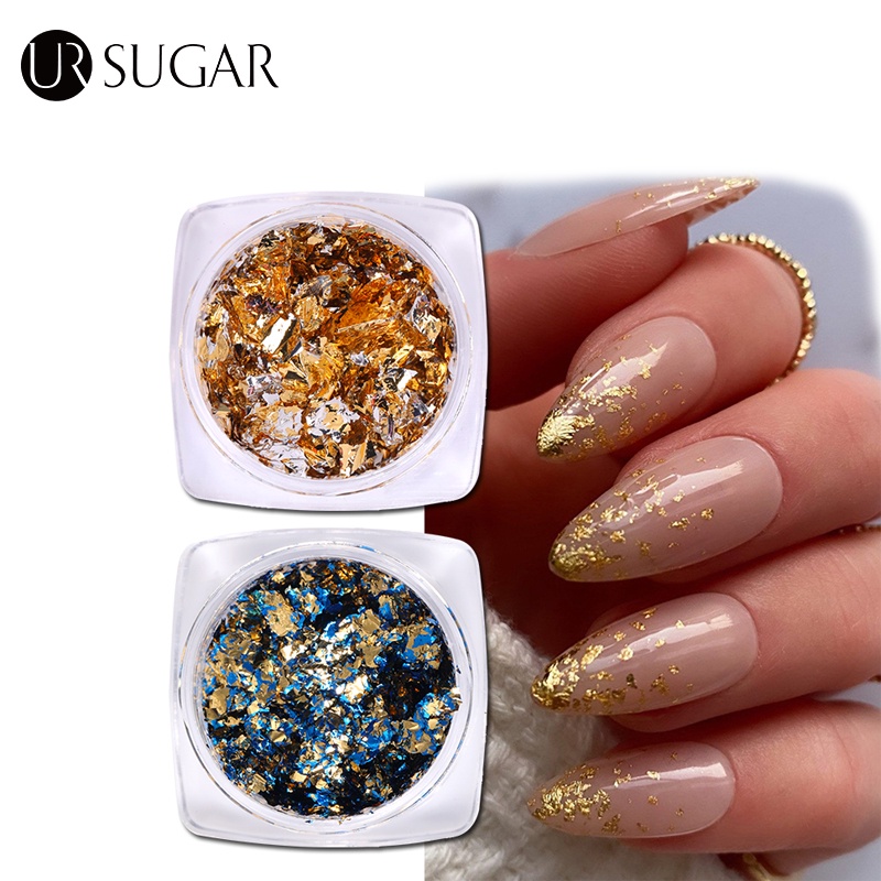 UR SUGAR Miếng Dán Trang Trí Móng Tay Nhiều Màu Sắc