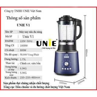 máy làm sữa hạt Unie V1