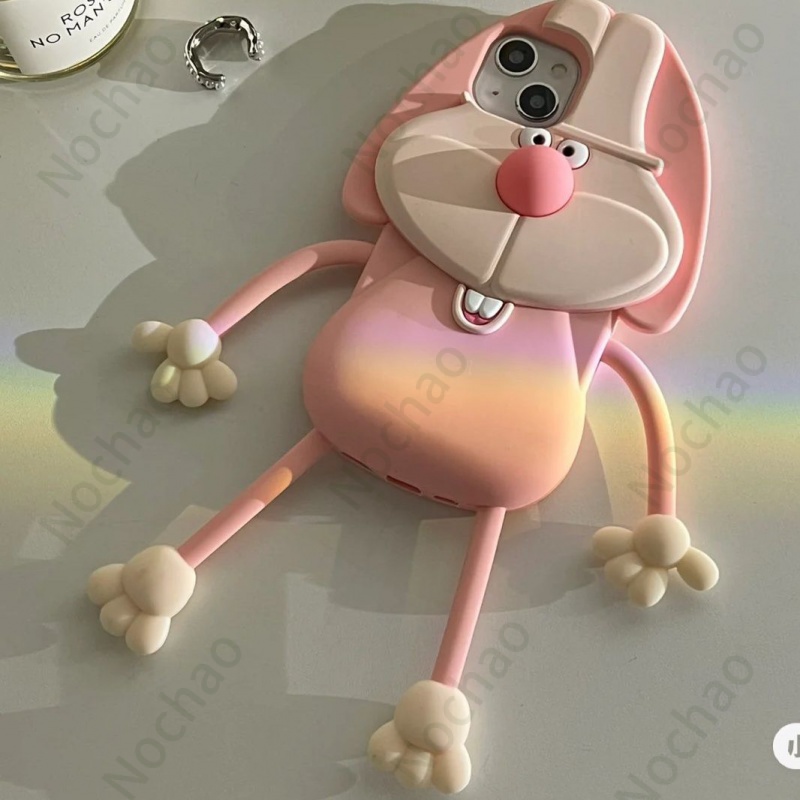 Ốp Điện Thoại Silicon Họa Tiết Răng Thỏ Dễ Thương Vui Nhộn Cho iPhone14 iPhone14promax iphone13 / 11 12promax / xsxr