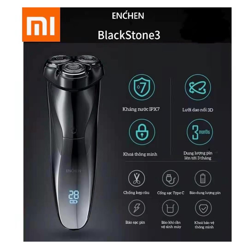 Máy cạo râu Xiaomi Enchen BlackStone 3 - Electric Shaver 3D