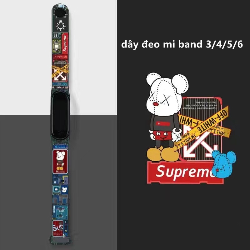 Dây đeo cao su Mi band 4, miband 3 chính hãng Mijobs - dây đeo cao su thay thế cho mi band 5/6