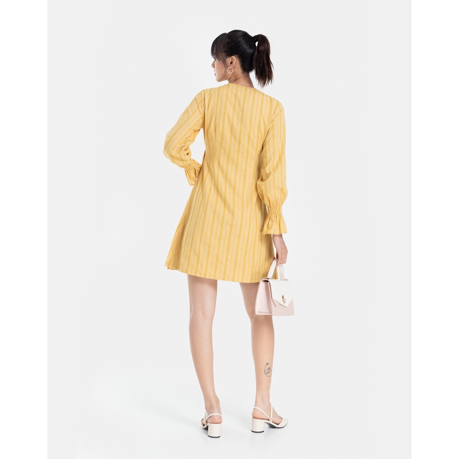 Đầm Ngắn Nữ Thời Trang JUNO Cổ Đắp Chéo JNDNG002