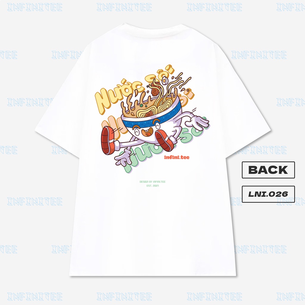Áo thun INFINITEE LNI0026, Thun 100% Cotton - form rộng Unisex.