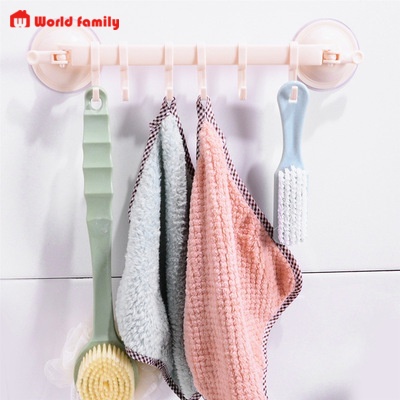 Móc treo đồ HÚT CHÂN KHÔNG tiện dụng thanh 6 móc