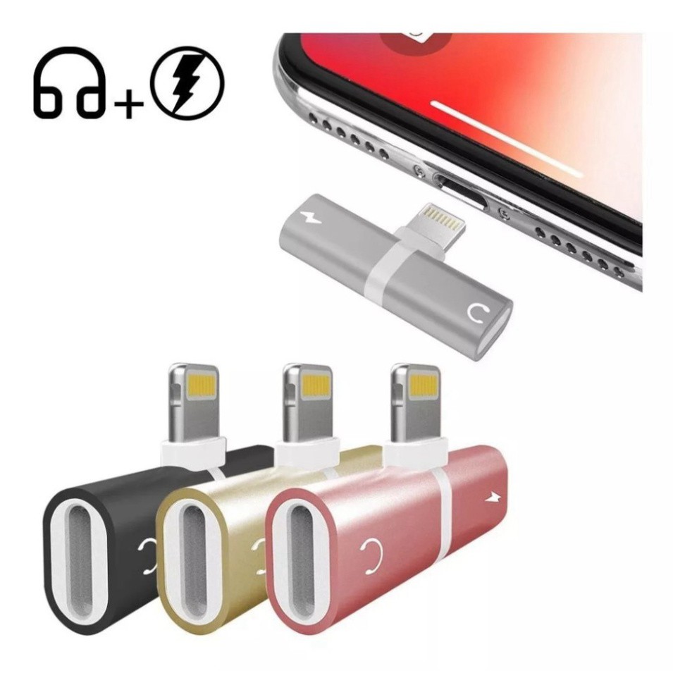 N3 Jack chia 2 cổng cáp sạc và tai nghe airpod bluetooth Lightning Splitter cho điện thoại iphone pin dự phòng - Shin Ca