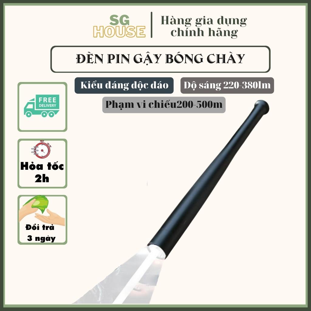 Đèn Pin LED Đa Năng, Đèn Pin Hợp Kim Nhôm Tập Trung Hình Gậy Bóng Chày Dụng Cụ Chiếu Sáng Ngoài Trời