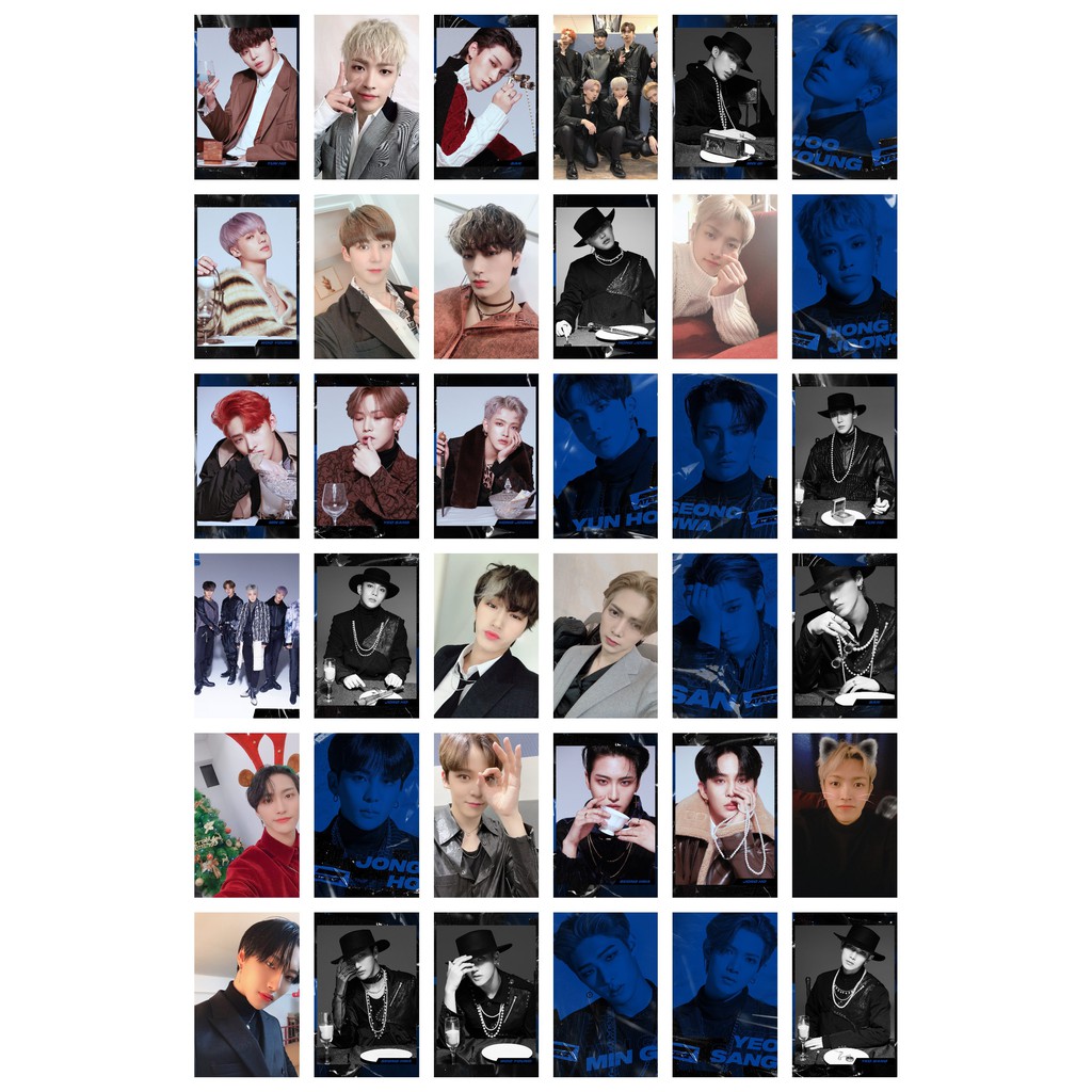 Lomo card 54 ảnh ATEEZ - Action to Answer + Twitter